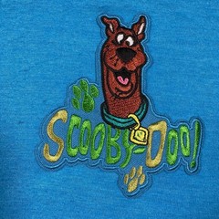 Hanes X Temp T-Shirt Mens 3XL Blue Scoobert Scooby Doo Embroidered Logo Cartoon
