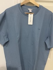 New With Tag! Calvin Klein Men’s Micro Waffle T-Shirt,Black,Blue, Tan