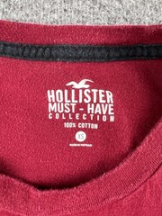 Hollister Must-Have Collection Men’s Red Cotton T-Shirt XS