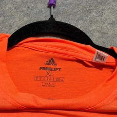 Adidas FreeLift Climalite Mens XL Neon Orange Training T-Shirt DU1384