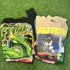 Lot of 20 Modern Graphic T Shirts Mixed Size Wholesale Bulk Reseller Y2K A24