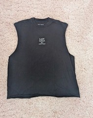Lady Gaga Mayhem Ball Tour 2025/2026 Black Sleeveless Graphic Tee XL