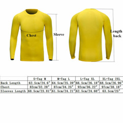 Men’s Sports Compression T Shirt Tight Fitness Gym Moisture Wicking Long Shirts