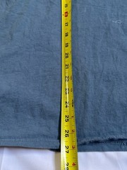 Life Is Crap Graphic T-Shirt XXL Blue Hippie Van Funny Tee Mens Cotton