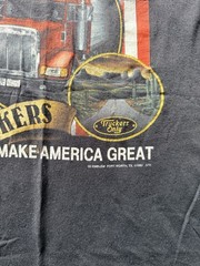 Vintage 1992 3D Emblem Truckers Only Make America Great T-Shirt USA XL