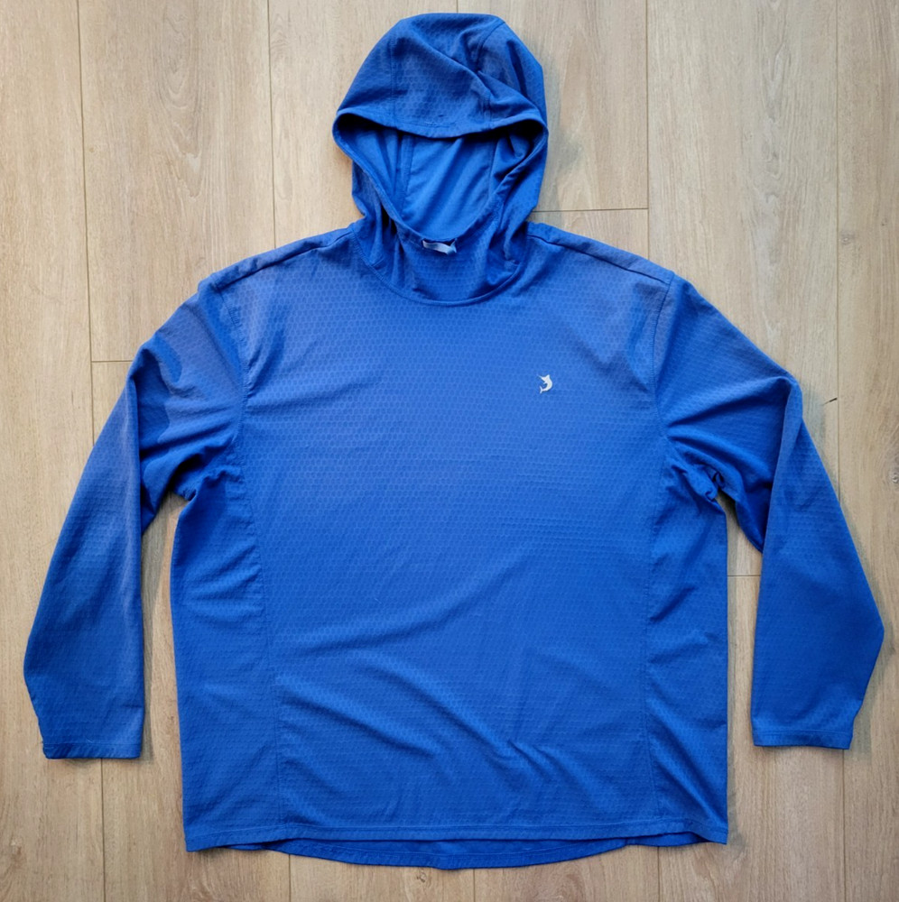Reel Legends Hoodie Shirt XXL Blue Long Sleeve Hooded Freeline Outdoors Mens