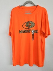 Mossy Oak Shirt Men’s XL Bright Orange Camo Logo Short Sleeve NWOT