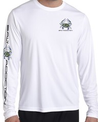 Salt Addiction Blue Crab t shirt long sleeve microfiber saltwater uv 50+