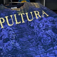Vintage Sepultura AOP Shirt XL Wild Oats USA Single Stitch Rare 90s Metal Tee