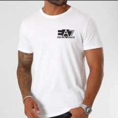 EMPORIO ARMANI White cotton T-shirt Men’s Tee shirt EA – Size: M, L, XL, XXL
