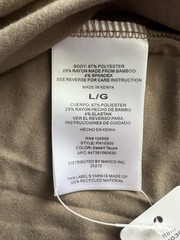 Habit Hooded Shirt Men’s Large Brown Hooded Performance Wicking Stretch Bamboo