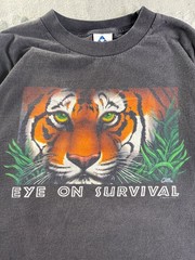 Alstyle Apparel & Activewear Eye On Survival Tiger Men’s T-Shirt L Black