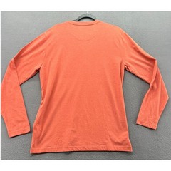Weatherproof Shirt Mens Long Sleeve Henley Apricot Brandy Heather Large