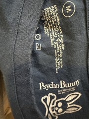 Psycho Bunny Psychobunny Logo Shirt Size M Navy Blue Red Logo Chest