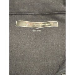 Greg Norman Heathered Charcoal Twill Fleece 1/4 Zip Pullover Shirt Mens Small