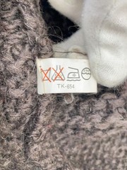 Other Brands Knit Sweaters (Thick) Wool BRW Solid Color