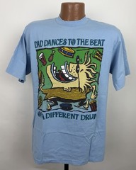 Vintage Dad T-shirt Mens Large Tight Fit 90s Funny Dad Shirt Fathers Day Humor