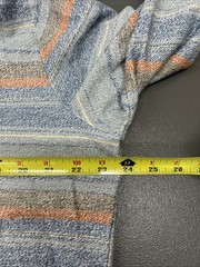 Vintage Hang Ten Hoodie Mens Medium Stripe Pullover Retro Kangaroo pocket Y2K 90
