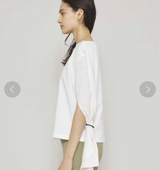 AKIRANAKA 21ss White Linen-Cotton Sleeve Top Casual Formal