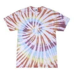 Multi-Color Tie Dye T-Shirts, Kids & Adults Short Sleeve Cotton Colortone