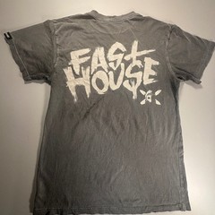 Fasthouse Graphic T Shirt Gray Crew Neck Short Sleeve Casual Tee Mens