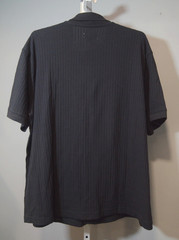 NWT Goodfellow & Co Men’s XL Black Ribbed Knit Button-up Shirt Short Sleeve