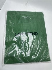 Lands’ End Super T XL 46-48 Long Sleeve T-Shirt New In Package “Court Green”