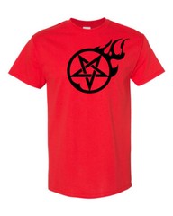 FLAMING PENTAGRAM Unisex T-Shirt Multi Colors S-XL FREE S&H! Kyle Millar art