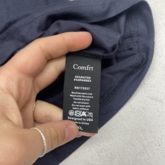Comfrt Shirt Mens XL Blue Rayon Spandex Soft Stretch Tagless Crew Neck Tee