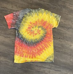 Take Care Of Business Men’s T-Shirt Medium Embroidered Tie Dye Short Sleeve
