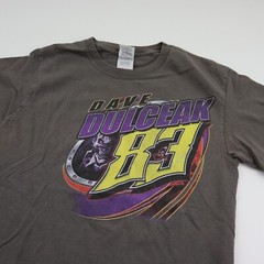 Vtg Dave Dulceak Racing T-Shirt Mens S Illinois Dirt Track Car Joker Graphic Tee