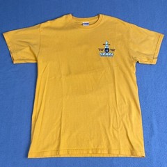 Gildan Mens size M Heavy Cotton Preshrunk T Shirt short Sleeve Crew Neck Yellow