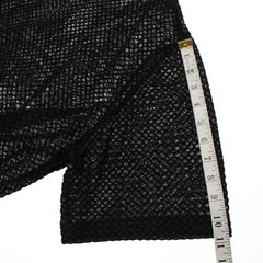 Italo Ferretti NWT Semi Sheer Velvet Mesh T-Shirt Size XL In Black