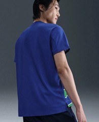 Nike Court Slam Dri-FIT ADV Tennis Top Shirt Blue Green FZ6934-539 Men’s Large L