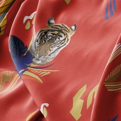 Tiger Red Hawaiian Shirt | Tony Montana | Scarface