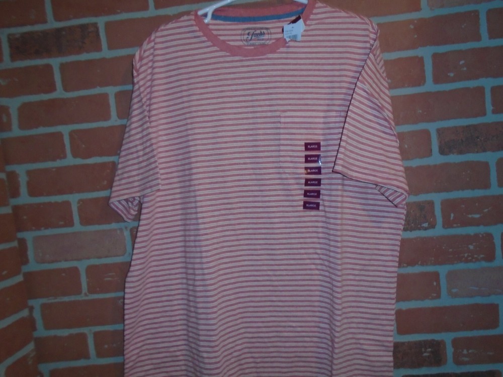 JACHS MENS STRIPED STYLE POCKET TEE TSHIRT NEW WITH TAG MENS XL