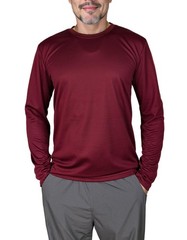 Mens 5-Pack Long Sleeve Tees: Dry faster than your excuses, sun-protected too!