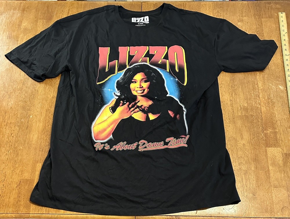 Lizzo It’s About Damn Time Rap Tee Sleep T Shirt Oversized XL