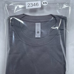 Lot of 2 Next Level Unisex Premium Dark Gray TShirts Plain Super Soft US Size XS