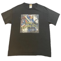 Vintage Superman Faster Than A Speeding Bullet T-Shirt Mens Medium DC Comics Y2K