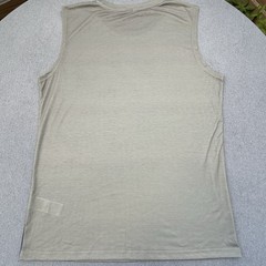 Manfinity Men’s M Beige Lion Crown Graphic Knit Round Neck Sleeveless T-Shirt