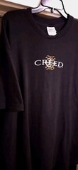 Vintage 1998 Creed Band Emblem Rock Music Shirt 🎸 My Own Prison Torn One RARE