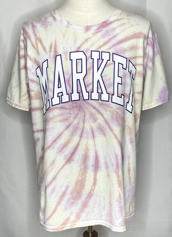 Chinatown Market T Shirt Mens Large Tie Dye Tee Streetwear Spell Out Fashion