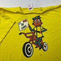 Vintage USPS Cartoon Mailman T-Shirt Men Sz XL Go Lance Mail Graphic Tee 90s