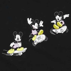 Neff x Disney Mens Mickey Mouse Skateboarding Kick Flip Landed It Shirt NWT S-XL