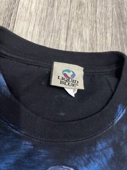 Vintage 2001 Liquid Blue Great Wolf Lodge Wolf All Over Print T-Shirt Size XL