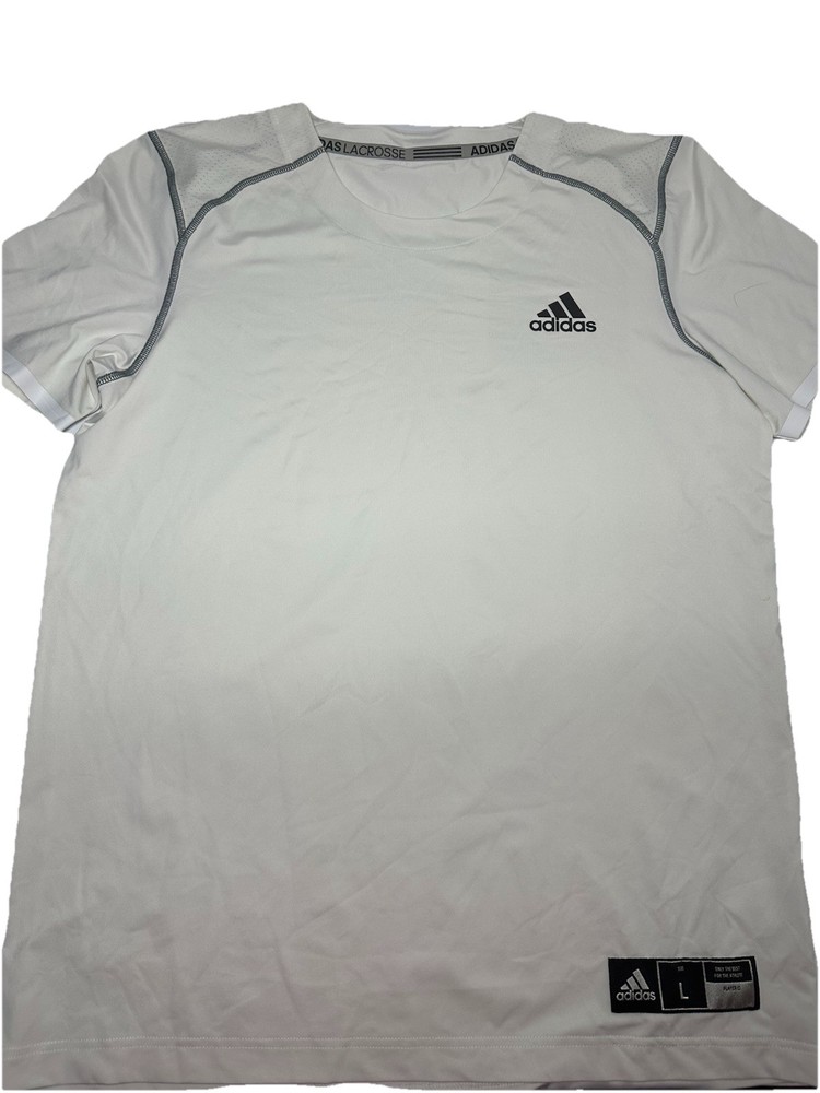 adidas The Go-To Performance Tee T-Shirt Men Size L White Activewear