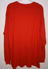 Shaka Active “Faith Over Fear” Long Sleeve T-Shirt Red 2XL 2TG Soft Spun