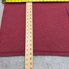J.Crew Marled Cotton Henley Shirt Mens Small Red Long Sleeve Stretch Casual Top