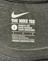 Nike Just Do It Shirt Mens L Gray Retro 90s Graphic Tee Athletic Cut Large EUC